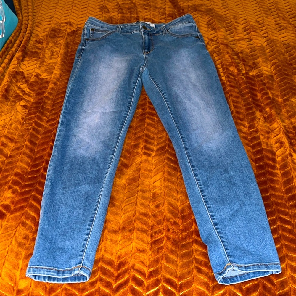 Mid Rise Ankle Skinny Jeans